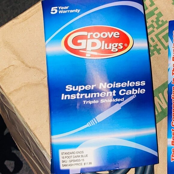 Groove Plugs 15' Super Noiseless Instrument Cable 1/4" to 1/4" - Picture 4 of 4